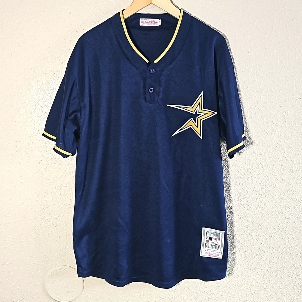 Retro Mitchell & Ness Cooperstown Collection Houston Astros Nolan Ryan Jersey.